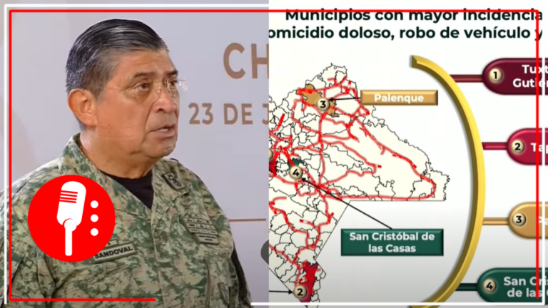 En Chiapas la incidencia delictiva en todos los ilícitos va a la baja: Luis Cresencio Sandoval