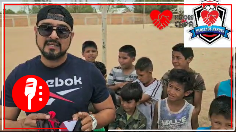 Rubén y el equipo Pequeños Héroes sin Capa, agradecieron a Los Reporteros MX por patrocinar sus uniformes (VIDEO)