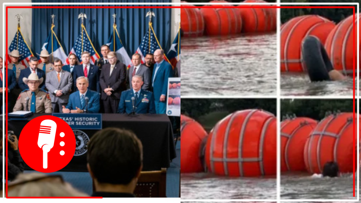 Gobernador de Texas colocará barreras flotantes sobre el Río Bravo para frenar paso de migrantes
