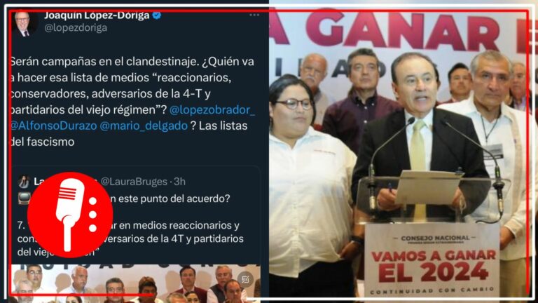 Comunicadores de la derecha lamentan que &#8216;corcholatas&#8217; de Morena no puedan dar entrevistas a medios opositores
