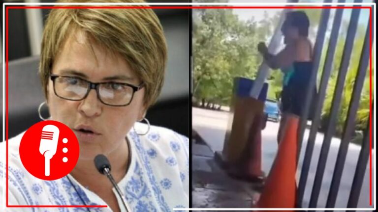 Exhibida una vez más: Laura Beristain explota contra guardias de seguridad y los llama &#8220;pendej##&#8221; (VIDEO)