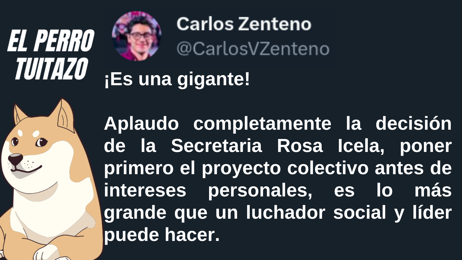 El Perro Tuitazo: Rosa Icela es una gigante