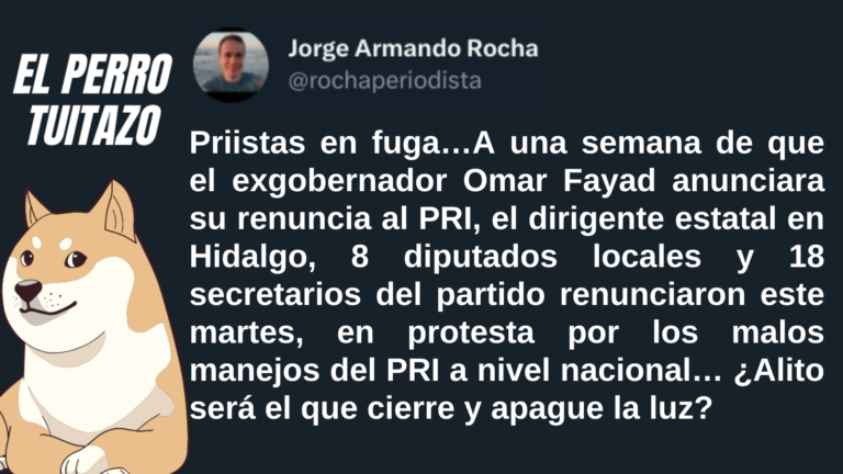 El Perro Tuitazo: Alito acabará con lo que queda del PRI