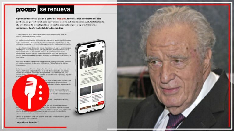 Proceso anuncia fin de su edición impresa semanal y en redes lamentan en lo que se convirtió el semanario que fundó Julio Scherer García
