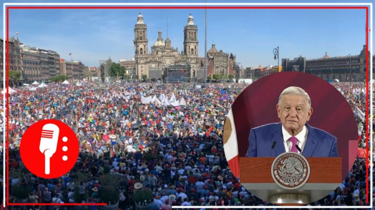 Fiesta y alegría en el Zócalo: AMLO anuncia festejos por los 5 años de la 4T (VIDEO)