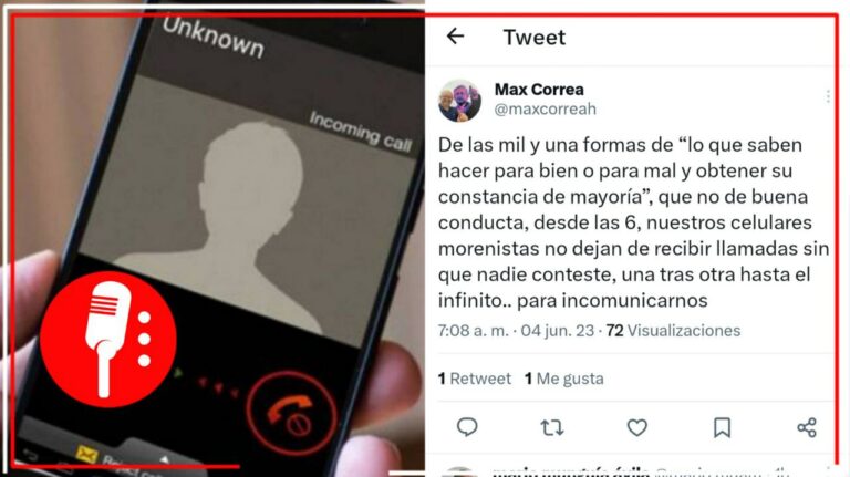 Con spam de llamadas, presuntos miembros del PRIAN tratan de bloquear las comunicaciones de militantes de Morena