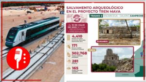 Tramo 2 del Tren Maya es la ruta más avanzada y en donde se han encontrado más elementos diversos históricos y culturales (FOTOS Y VIDEOS)