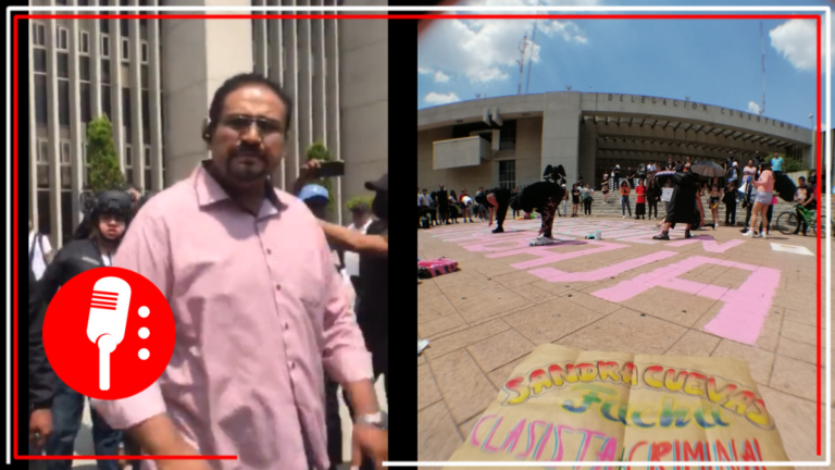 Denuncian que policías de la Cuauhtémoc intentaron detener manifestación en contra de Sandra Cuevas (VIDEO)