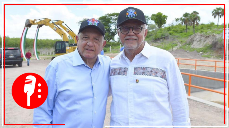 AMLO supervisa obras hidráulicas en Nayarit que beneficiarán al pueblo de México