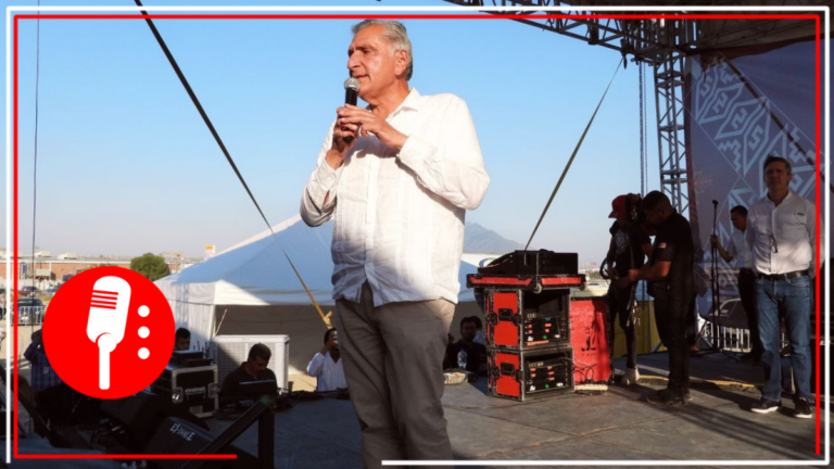 Adán Augusto fue recibido por 10 mil regiomontanos en García, Nuevo León