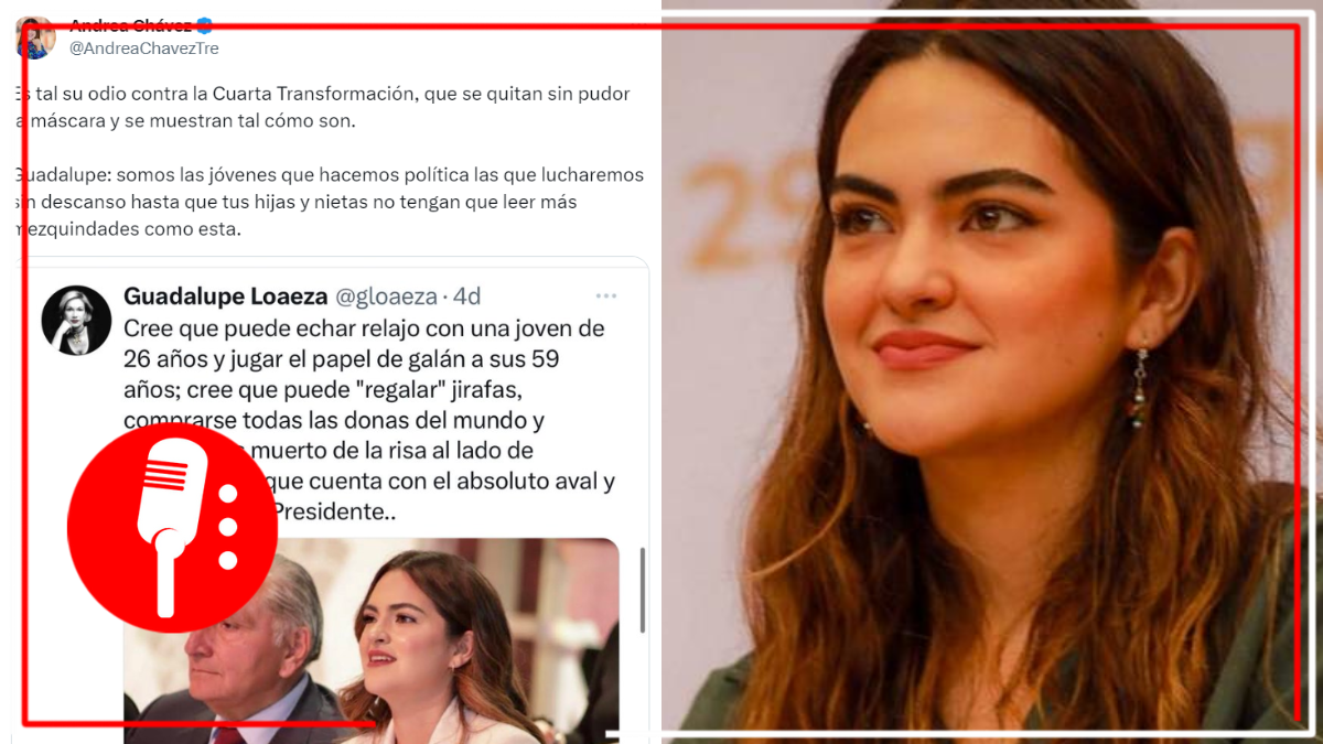 Andrea Chávez responde a misóginos comentarios de Guadalupe Loaeza