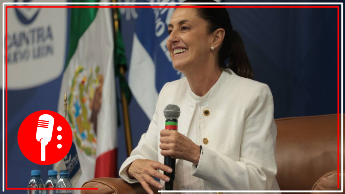 Sheinbaum sostiene encuentro con empresarios y académicos en su paso por NL