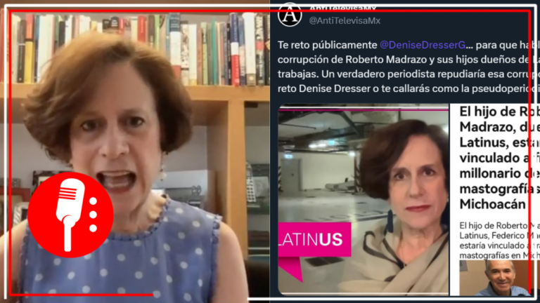 Retan a Denise Dresser a hablar sobre la corrupción de Roberto Madrazo y sus hijos, dueños de Latinus