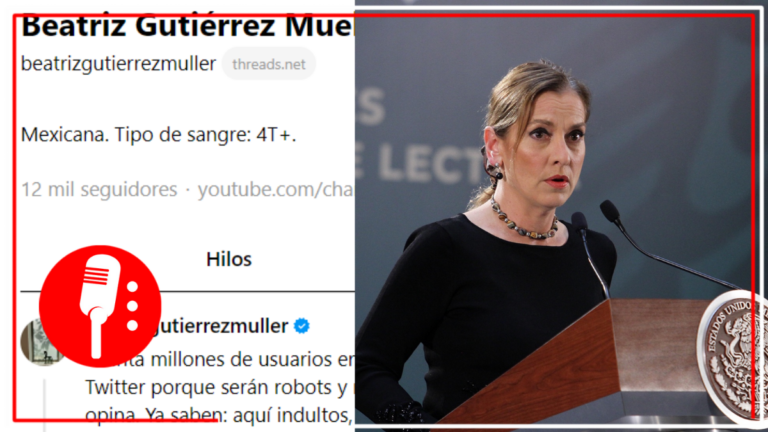 La Dra. Beatriz Gutiérrez Müller espera que Threads no se convierta en otro twitter