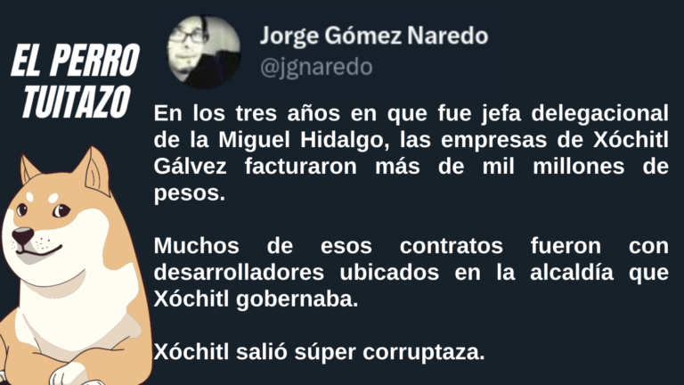 El Perro Tuitazo: Xóchitl Gálvez, la más corrupta