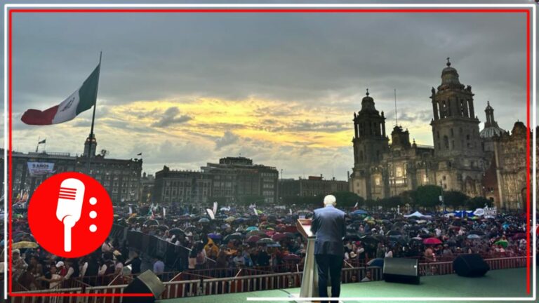 ¡Gracias, pueblo!: AMLO celebra enorme convocatoria para la conmemoración de los 5 años del triunfo del pueblo (VIDEO)