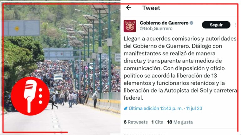 Gobierno de Guerrero llega a acuerdo con manifestantes; resuelven la liberación de 13 elementos y funcionarios retenidos