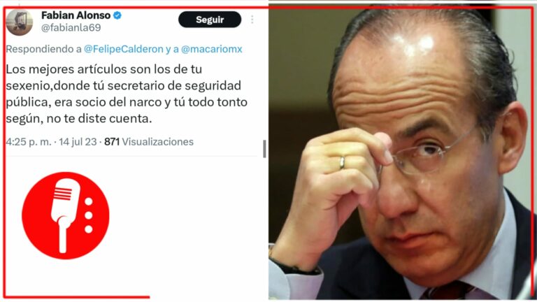 Le llueven críticas a Calderón por hablar de la estrategia de seguridad de AMLO