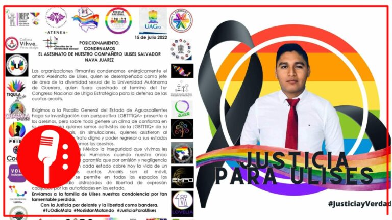 Sujetos armados asesinan en Aguascalientes a Ulises Nava Luna, abogado, catedrático y activista de los Derechos LGBTIQ+