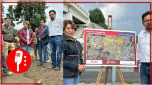 Delfina Gómez acudió a la zona de las faldas del volcán Popocatépetl para verificar las condiciones de las rutas de evacuación ante una posible emergencia (VIDEO)