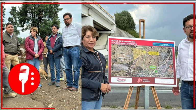 Delfina Gómez acudió a la zona de las faldas del volcán Popocatépetl para verificar las condiciones de las rutas de evacuación ante una posible emergencia (VIDEO)