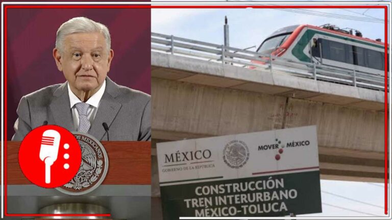AMLO estuvo supervisando el Tren México-Toluca y realizó un recorrido en algunas estaciones (FOTOS)
