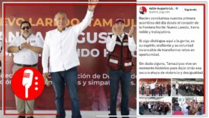 Reciben cálidamente a Adán Augusto en Nuevo Laredo, Tamaulipas (FOTOS Y VIDEO)