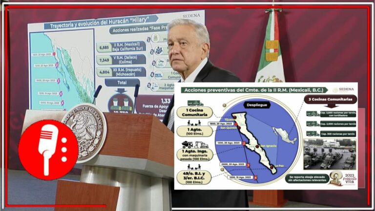 Ya se cuenta con un plan para estrategias de prevención por el huracán Hilary (FOTOS Y VIDEO)