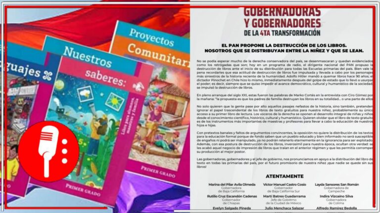 Las y los gobernadores de Morena se pronunciaron a favor de la distribución de los nuevos libros de texto gratuitos (FOTO)