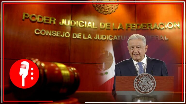 AMLO emitió mensaje para el juez de la derecha, Martín Santos, afirmó que lo va a denunciar por sus antecedentes y por la censura que está promoviendo (VIDEO)