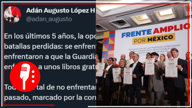 Adán Augusto reflexiona sobre las batallas perdidas de la oposición
