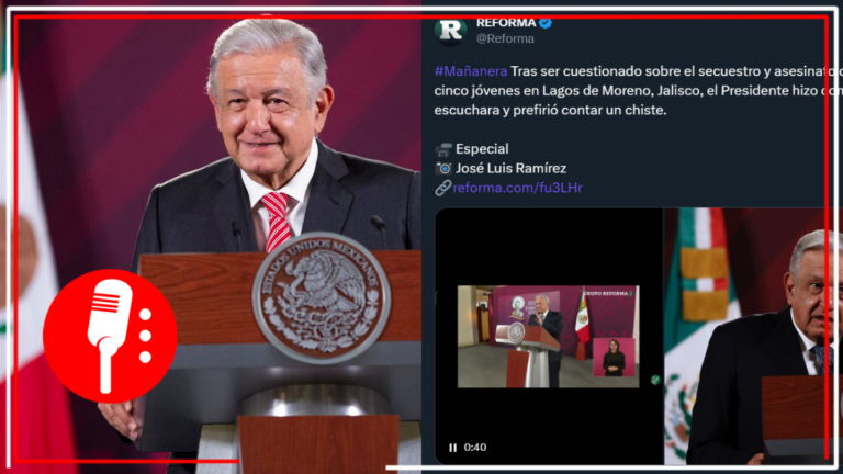 Falso que AMLO ignoró y se burló del caso de los jóvenes de Lagos de Moreno en la mañanera