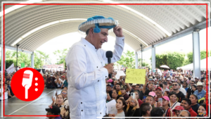 Adán Augusto asegura que los programas sociales se quedan en su asamblea informativa en Tepic, Nayarit