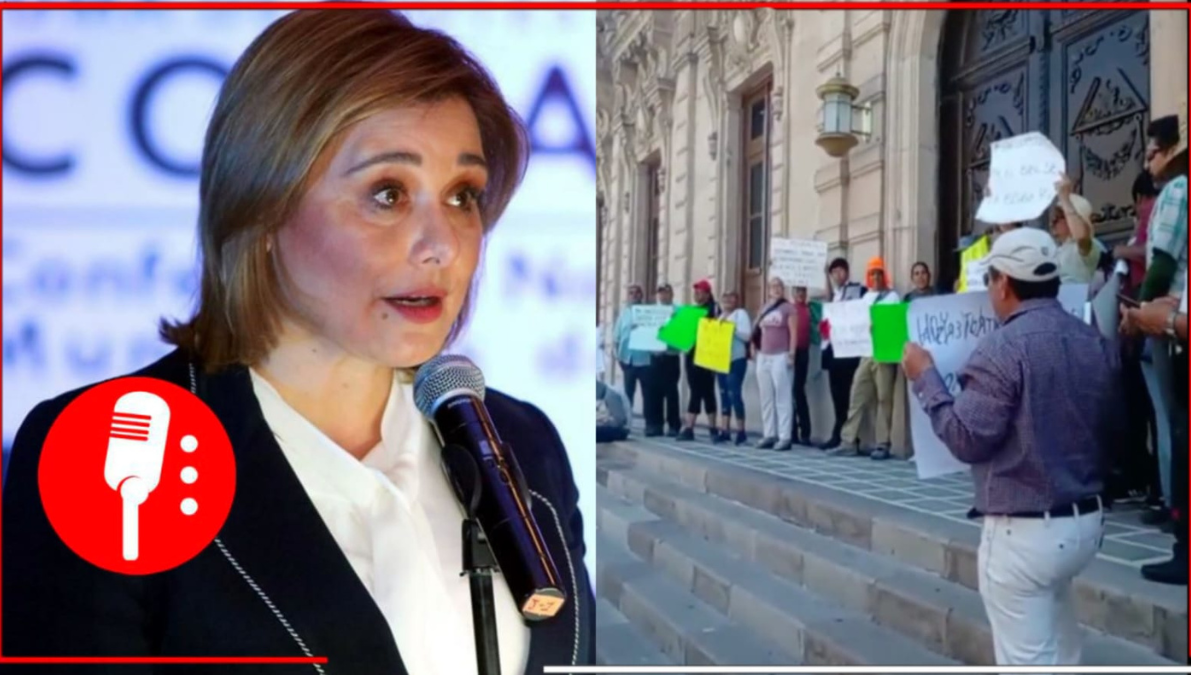 Docentes protestan en Chihuahua: Exigen que la panista, Maru Campos, permita la entrega de libros