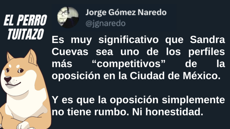 El Perro Tuitazo: Sandra Cuevas, el ejemplo de la derecha sin rumbo