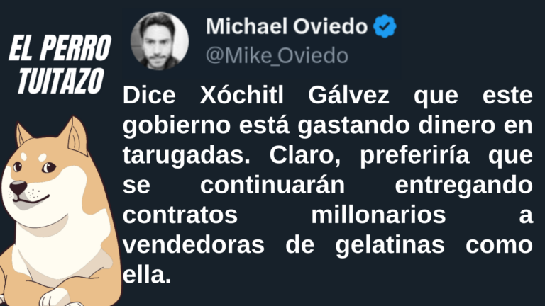 El Perro tuitazo: Gálvez quiere que le den más contratos
