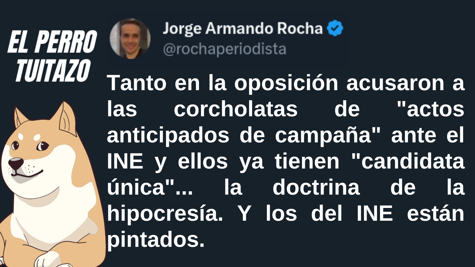 El Perro Tuitazo: El INE está pintado