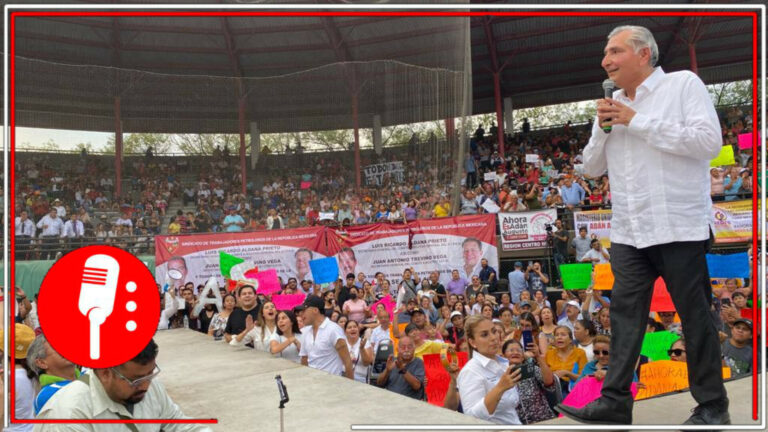 Multitudinario respaldo a Adán Augusto López Hernández durante su visita a Nuevo León