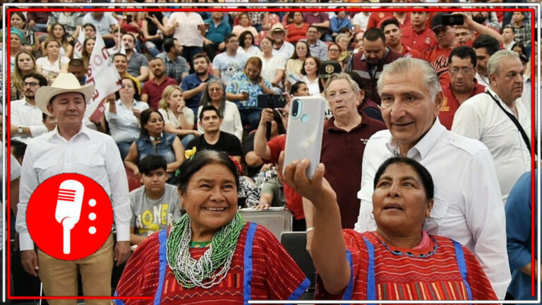 Adán Augusto causa furor en Palenque de Hermosillo, Sonora