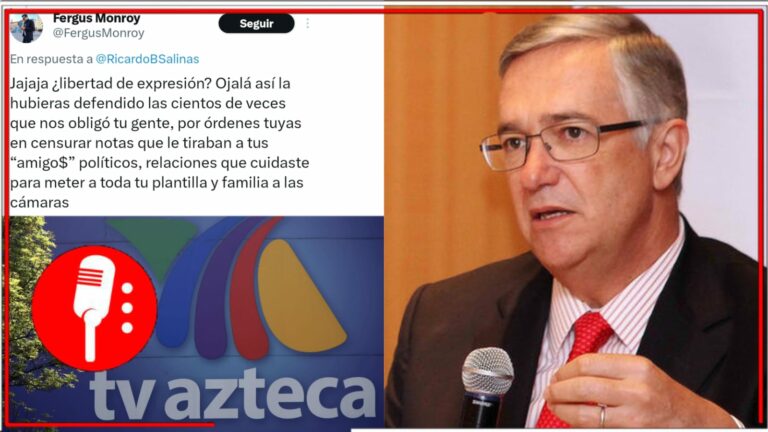 Exponen a Ricardo Salinas por censurar notas en TV Azteca y tratar de meter a su familia en la política