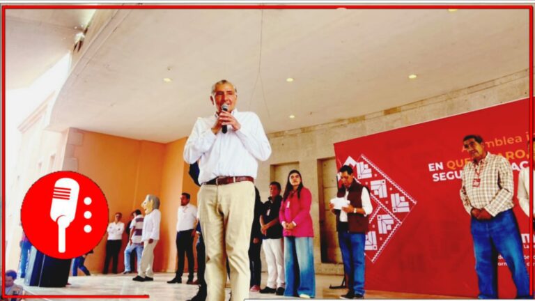 Desde Querétaro, Adán Augusto aseguró que en Morena hay piso parejo y deben enfocarse en la participación interna del partido (VIDEO)