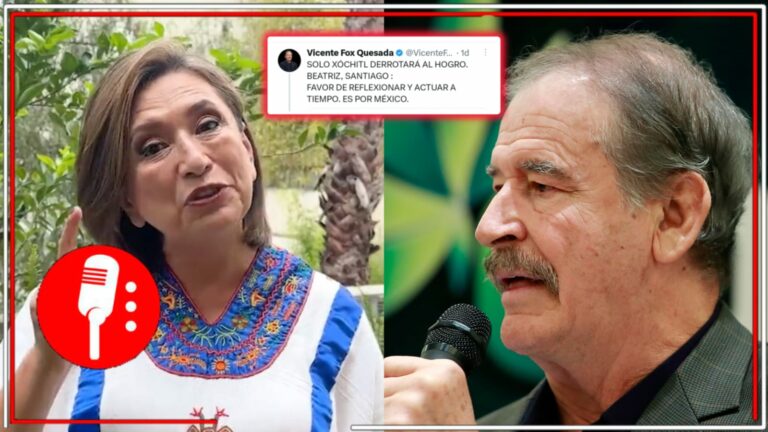Qué ya se bajen: Con faltas de ortografía, Vicente Fox pide a Beatriz Paredes y a Santiago Creel cerrar filas con la empresaria Xóchitl Gálvez 