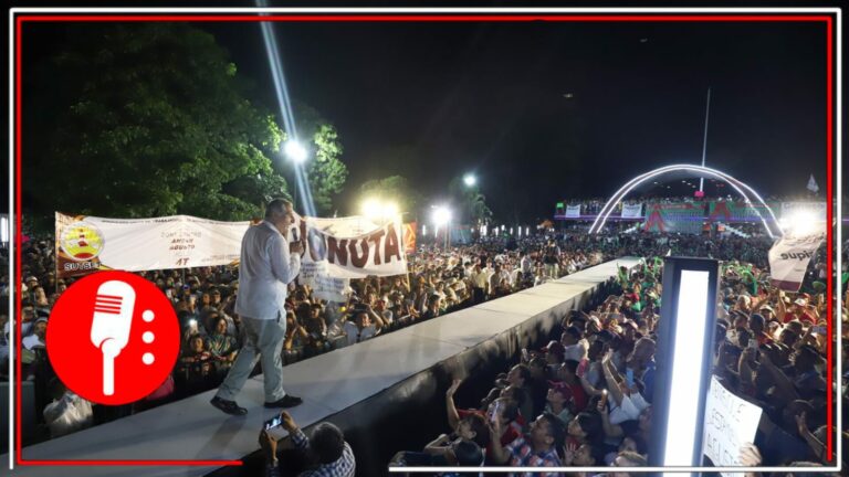 Más de 25 mil personas de Macuspana, Tabasco, tierra donde nació AMLO, respaldan a Adán Augusto para que le dé continuidad a la 4T (VIDEO)