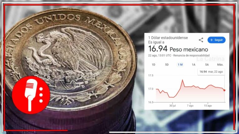 El peso continúa fuerte, este martes se encuentra en 16.94 unidades por billete verde (FOTO)