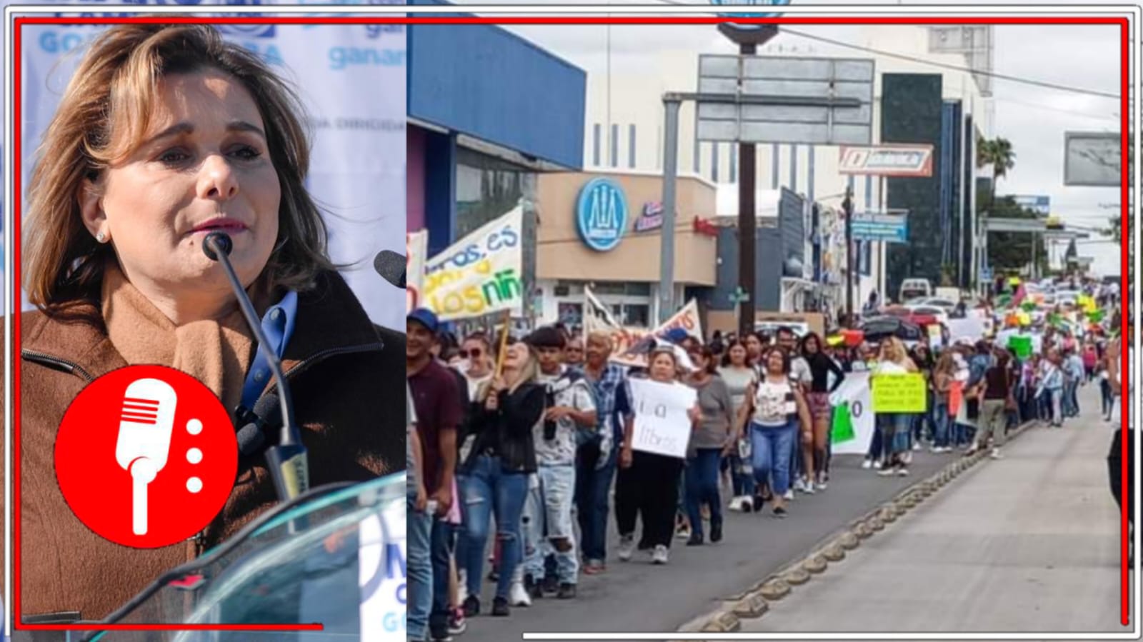 Más de 800 personas realizaron una manifestación para exigir a Maru Campos y a Luis María Aguilar que distribuyan los nuevos LTG (FOTOS)