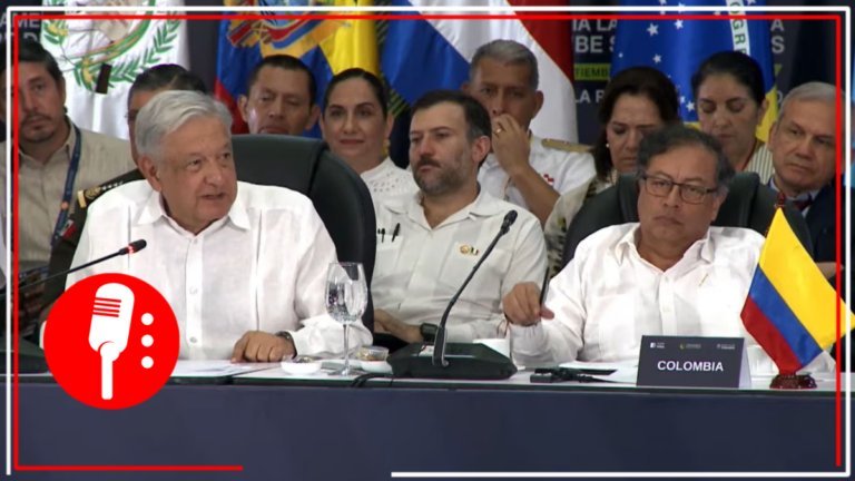 Desde Colombia, AMLO hizo un llamado a los países de Latinoamérica y del Caribe a fortalecer los valores y atender el tráfico de drogas