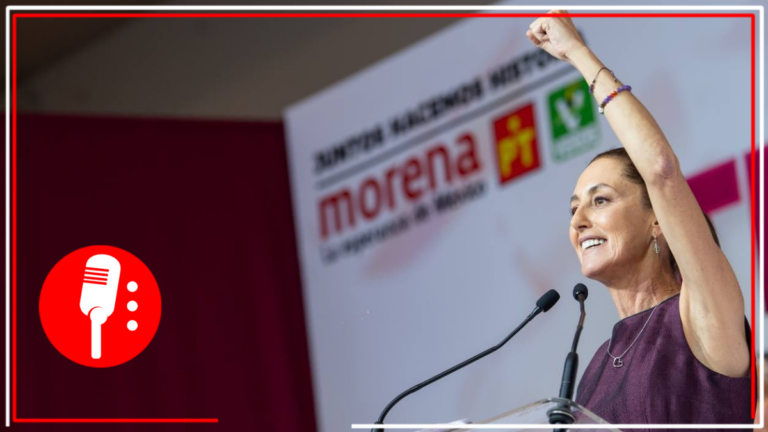 “¡Ganó la democracia. Ganó el pueblo de México!”, dijo Sheinbaum en su discurso tras ser nombrada la próxima coordinadora de los Comités en Defensa de la 4T