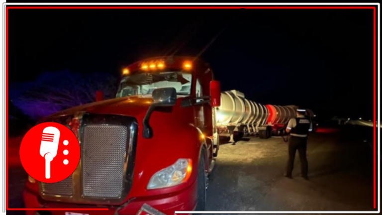 Infraccionan pipa en Tamaulipas y descubren más de 60 mil litros de huachicol