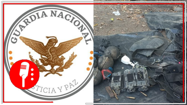 Guardia Nacional y Ejército Mexicano desmantelan campamento clandestino y decomisan armamento en Veracruz