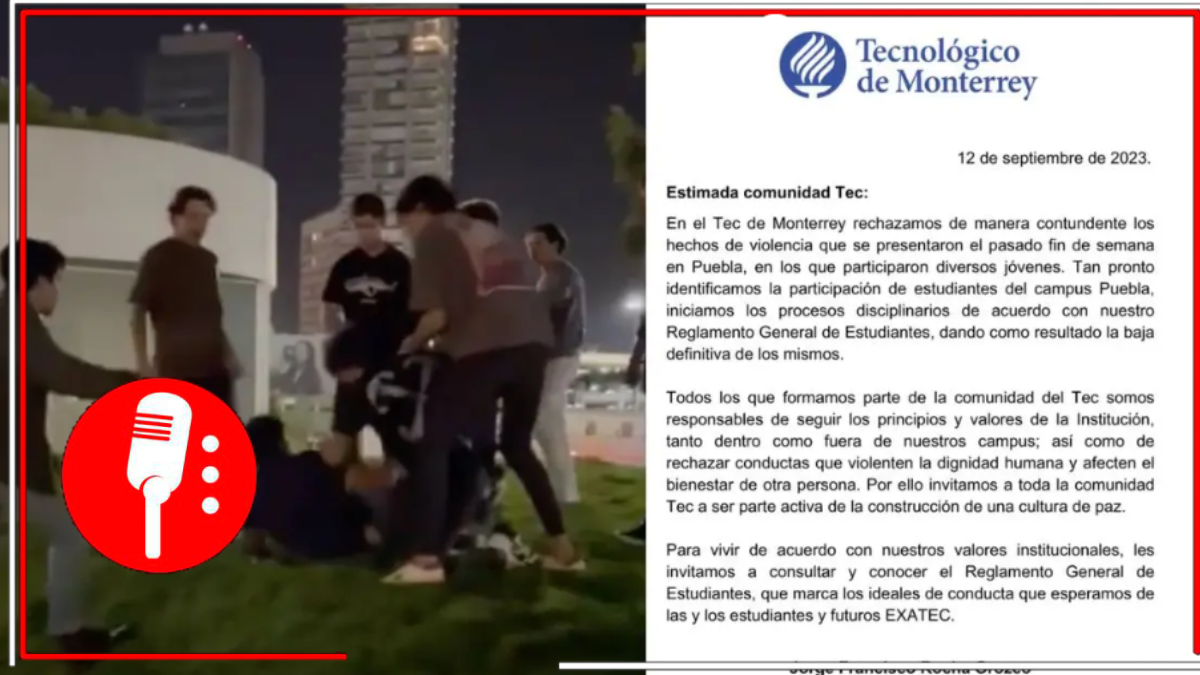 Tec de Monterrey expulsa a estudiantes que golpearon a Neto Calderón a las afueras del Bar Angelópolis en Puebla
